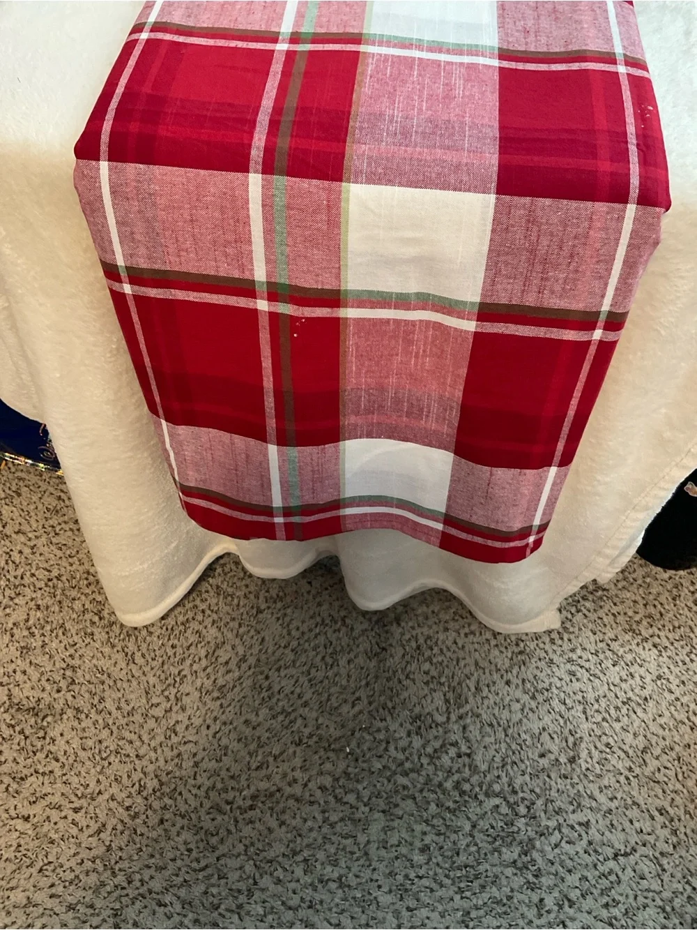 Red Plaid Cloth - Unbranded